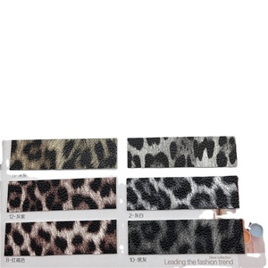 Presa di fabbrica in pelle sintetica di alta qualità con stampa leopardata animale borsa scarpe abbigliamento Rexine ecopelle - Product Image 5