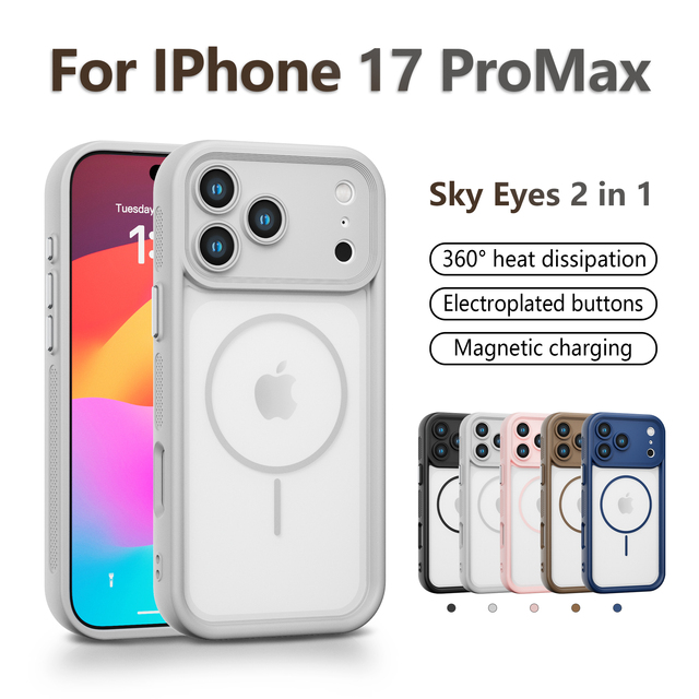 Shockproof Wireless Charging Phone Protective Case for iPhone 17 Pro Max 16 15 14 13 12 11