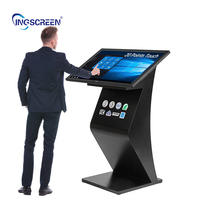Écran publicitaire numérique INGSCREEN, écran LCD intérieur de type K, kiosque avec rétroéclairage LED couleur, affichage publicitaire, signalisation numérique, Android