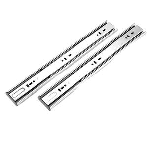 华丽金属全延伸轴承橱柜抽屉黑色伸缩自闭液压抽屉滑梯 - Product Image 1