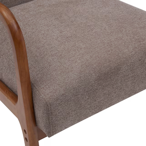 <span class=keywords><strong>Fauteuil</strong></span> Club Classique Abordable en Lin Respirant et Doux, Chaise Rembourrée Élégante <span class=keywords><strong>Gris</strong></span> Foncé Moderne pour Maison et Hôtel - Product Image 4