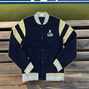 Высококачественная унисекс Повседневная бейсбольная куртка с графическим принтом, настраиваемая спортивная одежда с пользовательским логотипом для мужчин - Product Image 3