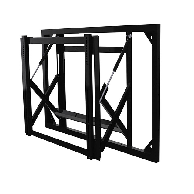 Hydraulic 46 49 55 65 Inch Front Maintenance LCD Video Wall Bracket Push Pop Out Wall Mount Wooden Case Packing Splicing Screen