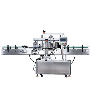 Stainless Steel Double Sides Self-adhesive Sticker Labeling Machine for Flat Square Round Oval Bottle Food Chemical Cosmetic - Product Image 1