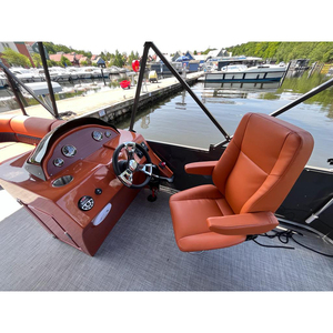 Yacht à moteur hors-bord en aluminium 6m Party Pontoon Boat <span class=keywords><strong>Location</strong></span> for Resort Water Villas and Entertainment for River Use - Product Image 4