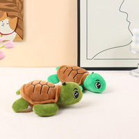 Dessin animé tortue porte-clés Animal marin tortue poupée en peluche pendentif porte-clés sac à dos voiture sac porte-clés décor charme enfant cadeau