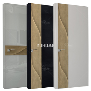 <span class=keywords><strong>Puertas</strong></span> Interiores Europeas de <span class=keywords><strong>Formica</strong></span> MDF, Puerta Interior de Madera Maciza de 8 Pies con Núcleo Sólido, Diseño Moderno para Dormitorios - Product Image 1