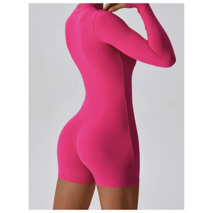 Combinaisons pour femmes combishort Yoga tenue décontracté à manches courtes et longues Sexy 2024 grande taille filles photos Sexy combinaison - Product Image 1
