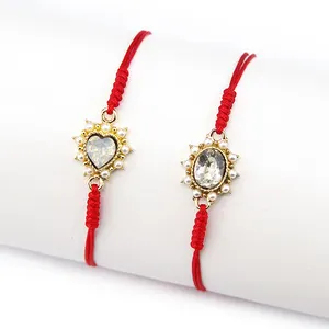 Wholesale Custom Simple Delicate Gold Rhinestone Fish Scale Knot Heart Shape Oval Bracelet for Women Fashion Jewelry Bangles