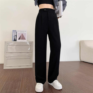 Pantaloni a Vita Alta da Donna per Completo Primavera Estate Nuovi Pantaloni a Gamba Larga Eleganti Casual da Ufficio - Product Image 5