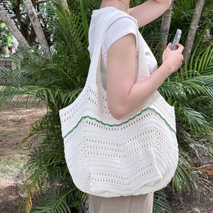 Stylish Bohemian Summer <b>Beach</b> Crochet <b>Bag</b> Women's Casual Outings Portable <b>Bag</b> <b>for</b> Spring Autumn Winter - Product Image 6