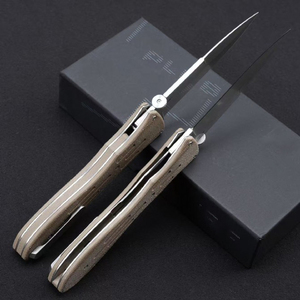 มีดพับ BK Atro Pos Compact VG-10 ใบมีด Micarta ด้ามจับไมคาร์ต้า - OEM/ODM ปรับแต่งได้ มีดอเนกประสงค์สำหรับกิจกรรมกลางแจ้ง EDC - Product Image 2