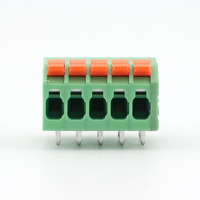 Borniers de connexion rapide 5P 3,81 mm, prises femelles, connecteurs, accessoires PA66/Cuivre/Acier inoxydable