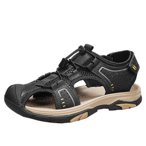 Sandales d'été pour hommes, fermées, décontractées, pour la marche, la plage, le sport, confortables, en caoutchouc, à semelle épaisse, pour le camping - Product Image 3