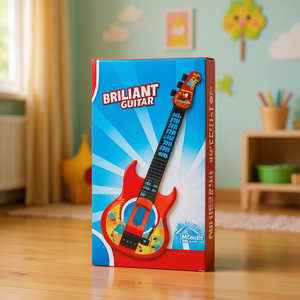 Mcoulin Brilliant Guitar Plastic Electronic Musical Toy For Kids Age 2 To 4 Years - Product Image 2