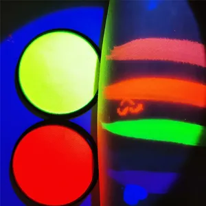 Kit de <span class=keywords><strong>palette</strong></span> de <span class=keywords><strong>peinture</strong></span> pour le visage à base d'eau pour Halloween pour enfants multicolore arc-en-ciel Split Cake <span class=keywords><strong>Peinture</strong></span> corporelle non toxique - Product Image 4