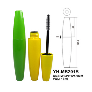 Wholesale Pink and Yellow <b>Plastic</b> Mascara <b>Tube</b> with Screw Cap Injection Color 18ml Cosmetic Container Empty Eyelash <b>Tube</b> - Product Image 2