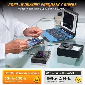 LiteVNA 64/62 Ver 0.3.2 50kHz-6.3GHz TinyVNA 4 NanoVNA en fibre de carbone et plastique, analyseur de réseau avec écran pour données d'antenne VHF - Product Image 3