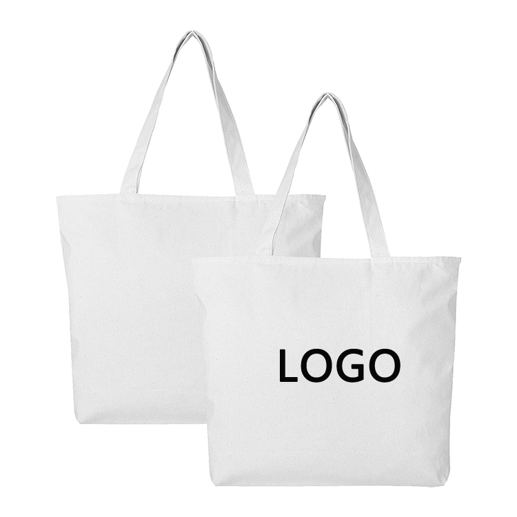High Quality Blank Custom Print 12oz Natural Cotton Canvas Shopping Tote Bag with Logo