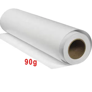 Rouleaux de papier vierges à séchage rapide pour t-shirts, transfert de chaleur automatique, Sublimation 90grs, vente en gros, 100 pièces