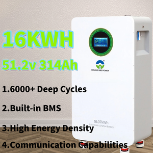 Home Energy Storage 51.2V 314AH Lithium Ion <b>Battery</b> 16KWH Pack Wall <b>Mounted</b> Moveable - Product Image 1