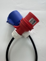 SFE IP44 32A/16A SFN-015 Connect SFN-215 380V-415V 6H 3P+N+E Prise 5*4 ㎡ Câble de 60 cm, connecteur industriel 2P+E 3 broches