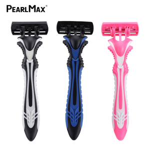 Maquinilla <span class=keywords><strong>de</strong></span> <span class=keywords><strong>Afeitar</strong></span> Desechable <span class=keywords><strong>de</strong></span> Acero Inoxidable <span class=keywords><strong>de</strong></span> Seis Hojas Pearl <span class=keywords><strong>Max</strong></span> PM-6405B para Hombre - Paquete <span class=keywords><strong>de</strong></span> <span class=keywords><strong>3</strong></span> Piezas, Marca Privada y Venta al por Mayor - Product Image 5