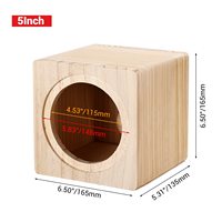 Mini enceinte DJ en bois, boîtier vide pour haut-parleur large bande, connecteur pour haut-parleur, boîte de rangement en bois