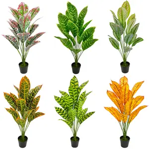 62Cm 18 Heads Indoor Decorative Artificial Outside Silk Bonsai Plants Bunch And Trees Without Pot