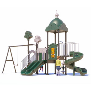 Équipement d'amusement extérieur commercial de haute qualité Grands toboggans en acier en métal Terrains de jeux de <span class=keywords><strong>jardin</strong></span> Balançoire durable pour les enfants - Product Image 3