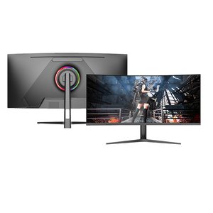 Moniteur de jeu incurvé sans cadre 34 pouces 21:9 <span class=keywords><strong>Ultra</strong></span> grand écran 3440x1440 <span class=keywords><strong>WQHD</strong></span> 4K 1500R 75Hz 165Hz Esport LED moniteurs d'ordinateur - Product Image 1
