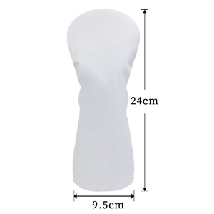 Crestgolf – Housse de protection en PU imperméable et anti-poussière pour clubs de <span class=keywords><strong>golf</strong></span> en <span class=keywords><strong>bois</strong></span>, blanche, personnalisable avec logo et couleur - Product Image 4