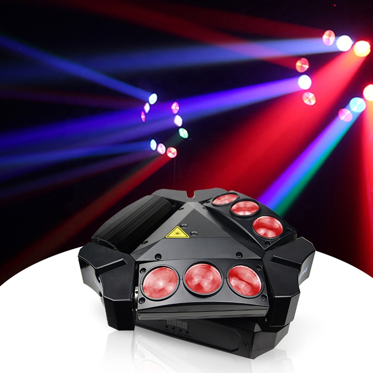 Big Dipper LM0910RG RGBW 4 in 1 Spider Moving Head Light Laser Light with 370mW RG Grating Laser