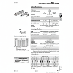 Piezas neumáticas del cilindro de la lectura del movimiento de SMC Pneumatics - Product Image 1