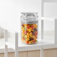 Offre Spéciale – Pot de Conservation en Verre Sous Vide de Taille Moyenne 1700 ml pour Céréales, Pâtes, Grains de Café – Idéal pour la Cuisine et le Garde-Manger