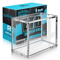 Vitrine d'exposition en acrylique ETB moderne et hautement transparente pour Elite Trainer Booster Box, avec protection magnétique UV et anti-poussière