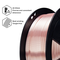Filament 3D en soie PLA biodégradable ZIRO original, couleur or rose, tiges en plastique 3d pour imprimante 3d