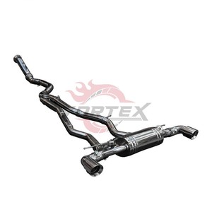 Vortex Stainless Steel Valved Mirror Polished Catback <b>Exhaust</b> for GR Supra A90 3.0T B58 Dual Single Exit Tailpipes System - Product Image 2