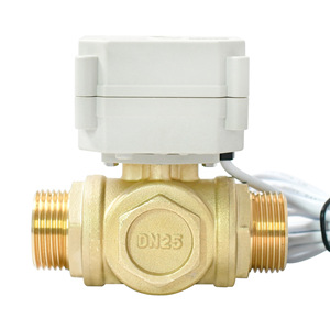 วาล์วบอลไฟฟ้าทองเหลืองขนาด 1 นิ้ว DN25 แบบ T เกลียวภายนอก ระบบควบคุมน้ำและอากาศ ระบบทำความร้อน ใช้การป้องกันระดับ IP67 - Product Image 5