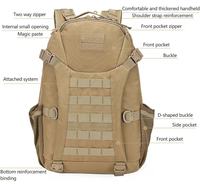 Sac à dos tactique imperméable en Oxford 600D, camouflage Molle, pour la chasse, le camping, les sports de plein air, doublure en nylon