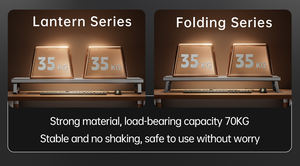 डबल-लेयर कंप्यूटर मॉनिटर ऊंचाई-बढ़ते स्टैंड, सांस लेने की रोशनी के बिना, 70 किलोग्राम तक वजन वहन कर सकता है। - Product Image 3