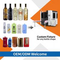 Máquina de Serigrafía CNC de 4 Colores Totalmente Automática para Botellas y Frascos de Vidrio para Cosméticos, Control Servo de Precisión, Certificación CE, SX-412