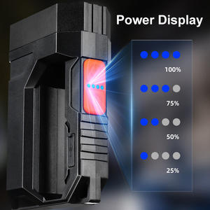 Linterna de mano Luz fuerte 8 LED Pantalla de alimentación Antorcha 4000mAh Batería 9 modos Ype-C USB Noche Camping Luz de flash de emergencia - Product Image 3