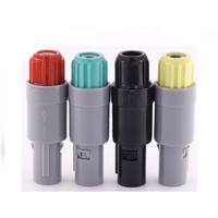 REDELs Conector Circular de Plástico Push Pull, PAG PKG 2 3 4 5 6 7 8 10 14 Pines Conector Circular de Plástico para Equipo Médico