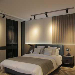 Pannello murale WPC personalizzato interno decorativo striscia di <span class=keywords><strong>legno</strong></span> <span class=keywords><strong>rivestimento</strong></span> in plastica composita <span class=keywords><strong>parete</strong></span> - Product Image 2