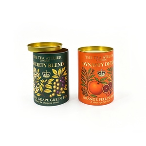 Fruit Candy Paper Can Food Grade Paper Tube Packaging Iron Lid Luxury Packaging <b>Round</b> Shipping Boxes Paper Cylinder <b>Box</b> - Product Image 2