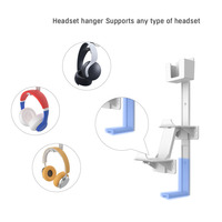 Support mural universel pour manette de jeu, support de rangement avec support pour casque pour PS5, Xbox Series X, PS4, Xbox One