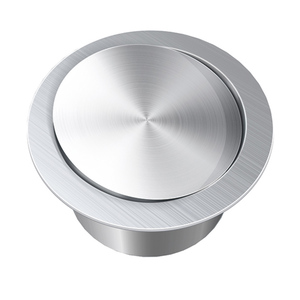 Built-In Bathroom Toilet Waste <strong>Bin</strong> <strong>Cover</strong> with Rolling Lid 304 Stainless Steel Space Saving Design - Product Image 1