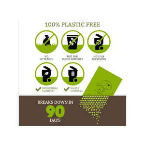 Sac de caca biodégradable écologique pour animaux de compagnie épaisseur 30um PVA écologique se dissolvant dans l'eau - Product Image 6