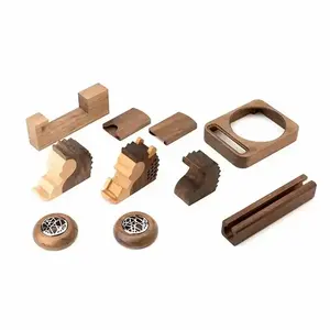 Chất lượng tốt nhất áp lực cao tùy chỉnh gia công CNC biến các bộ phận Gỗ CNC gia công phần gỗ dịch vụ kết nối các bộ phận